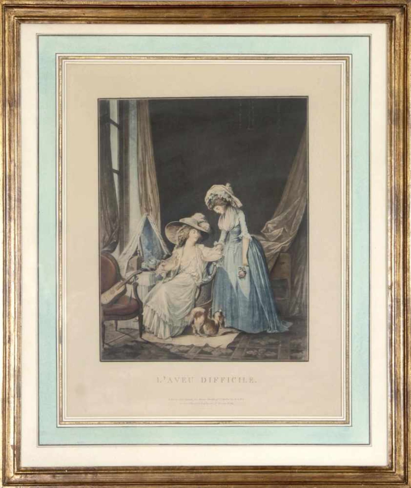 Jean Francois Janinet (Paris 1752-1814 Paris), nach Vorlagen von Nicolas Lavreince (d.i. Niklas - Bild 2 aus 2