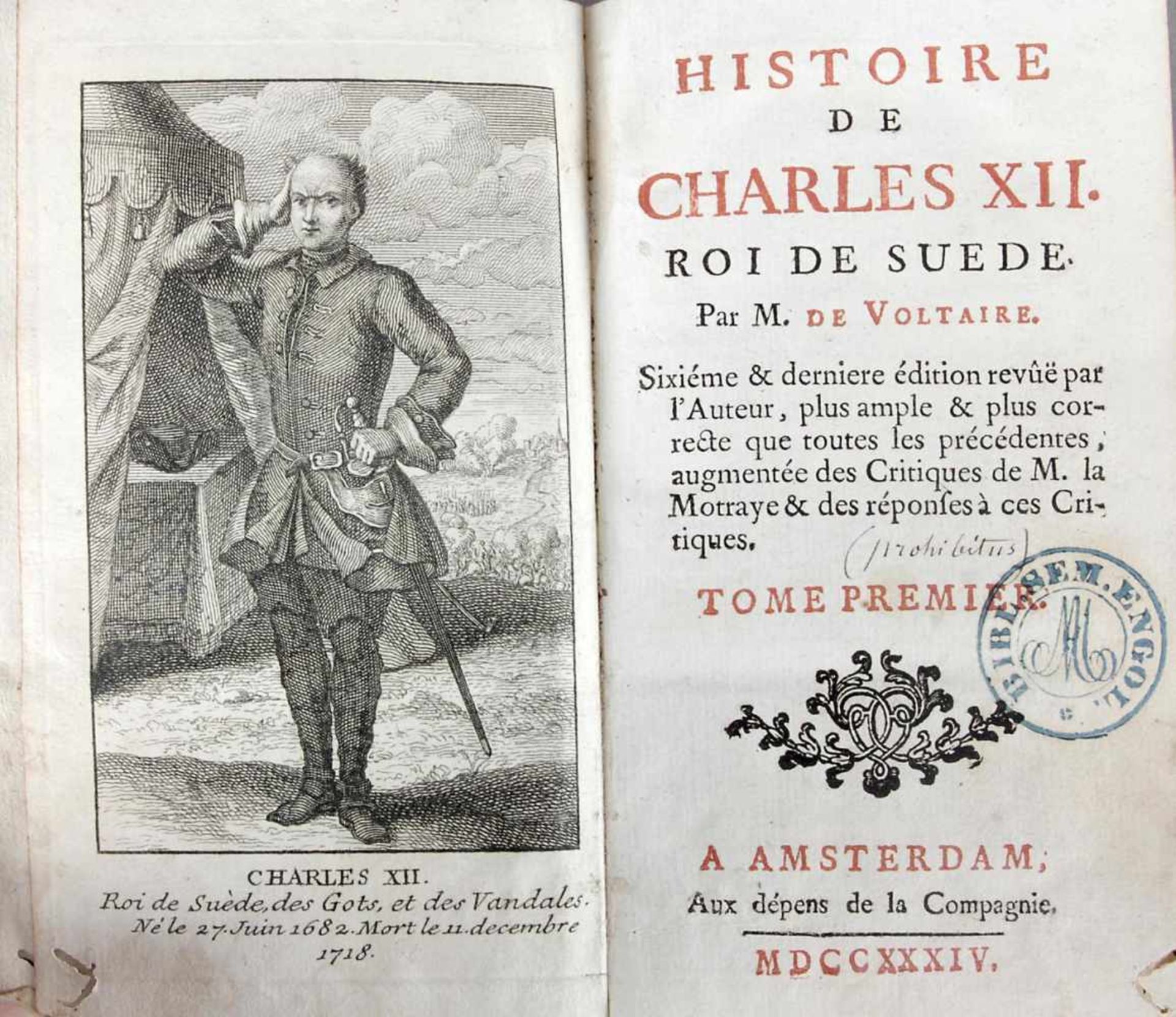 Voltaire, Histoire de Charles XII. Roi de Suede