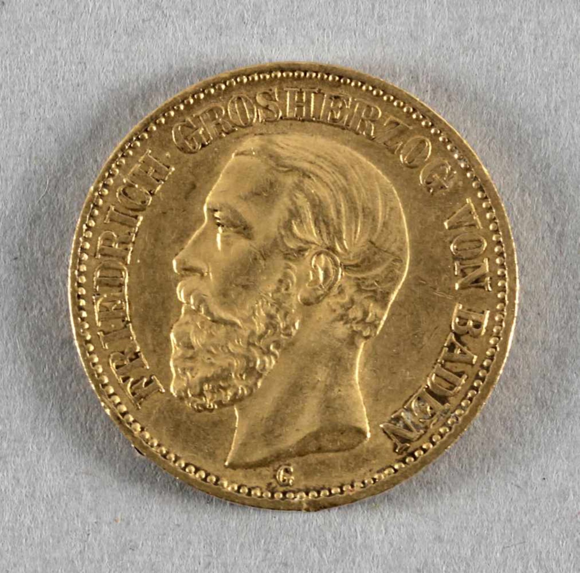 Goldmünze, 20 Mark, Friedrich von Baden, 1894 G