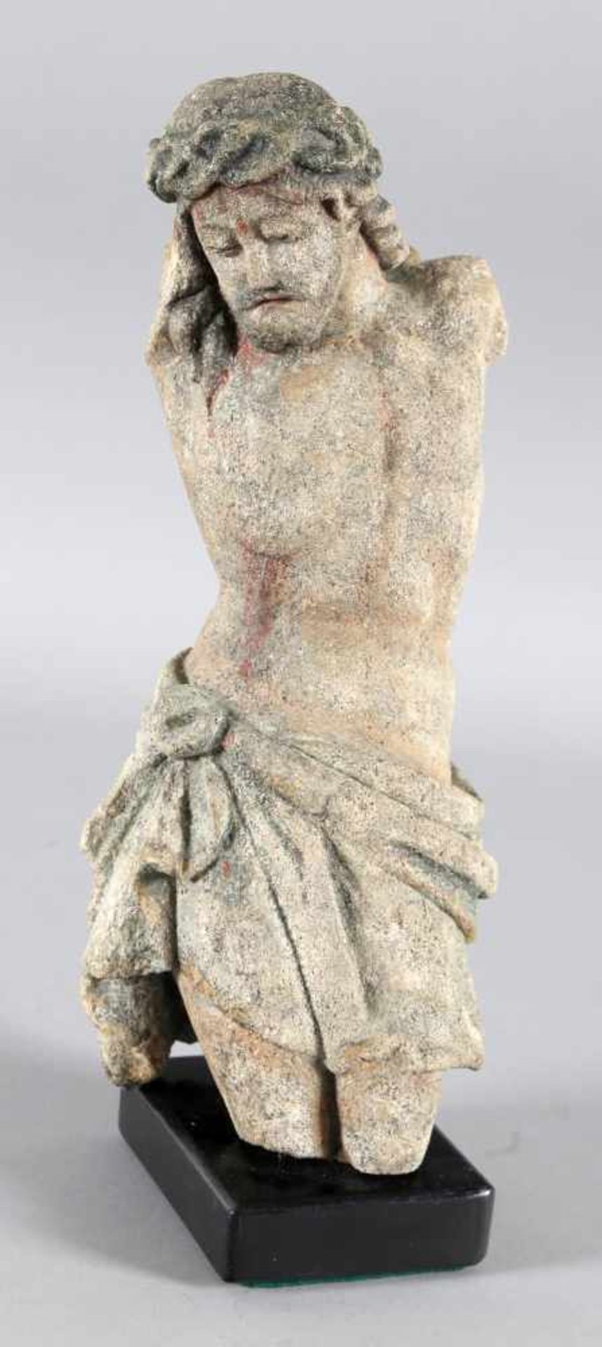 Corpus Christi, Kalksandstein-Skulptur, wohl Saarland/Lothringen, 1. H. 19. Jh. - Image 2 of 2