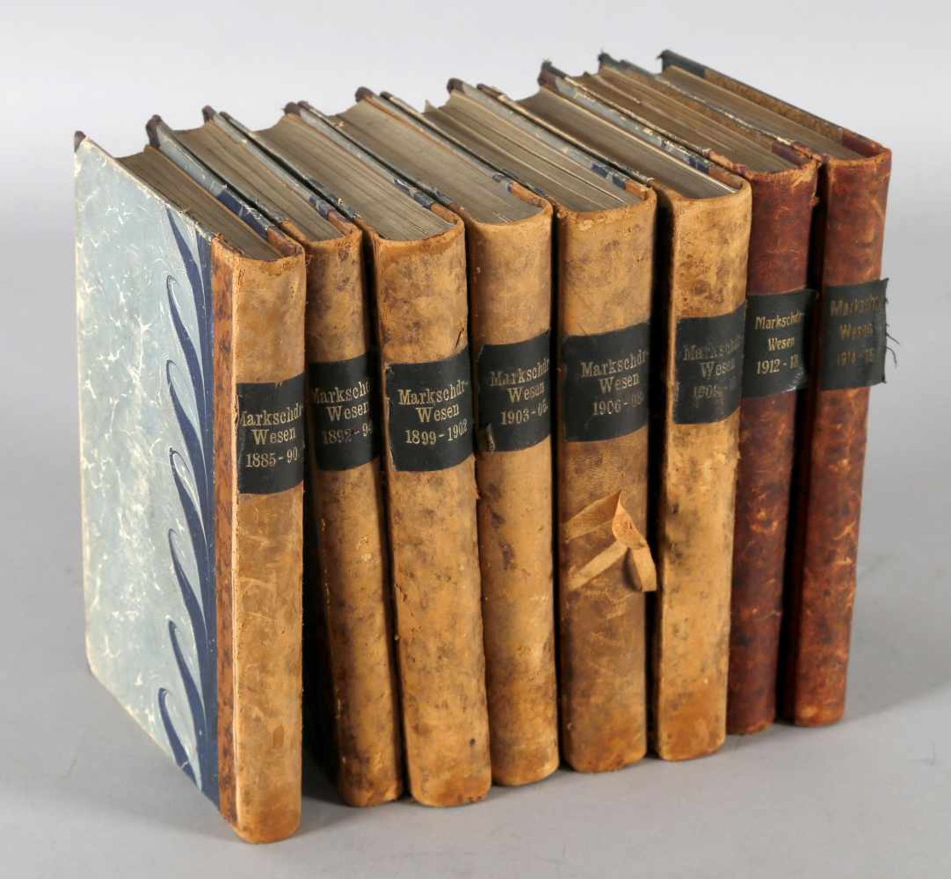 Mittheilungen aus dem Markscheiderwesen 1885-1915 (1895-1898 fehlend), 8 Bände