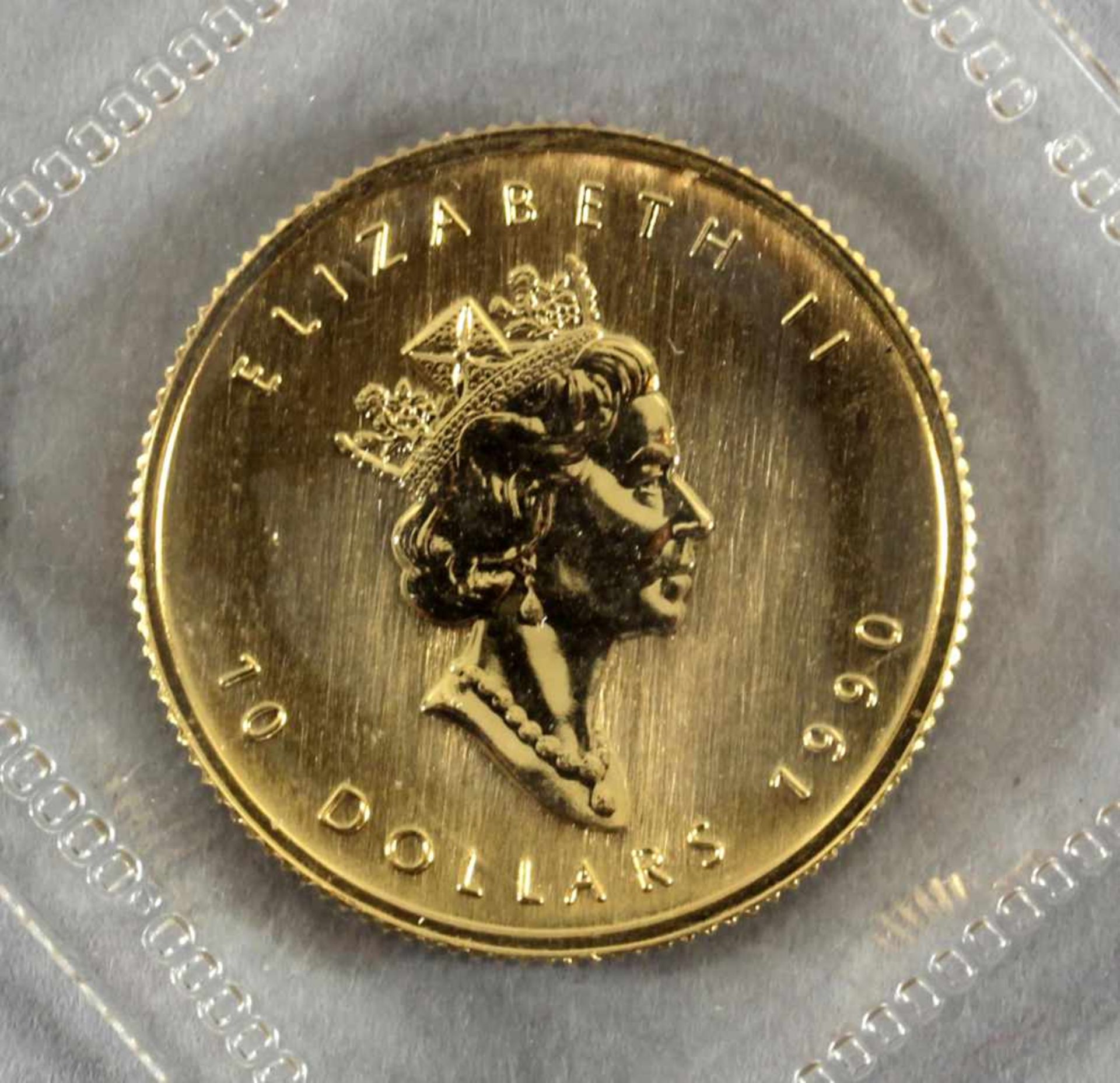 Goldmünze, 10 Dollar, Elisabeth II., Kanada, 1990