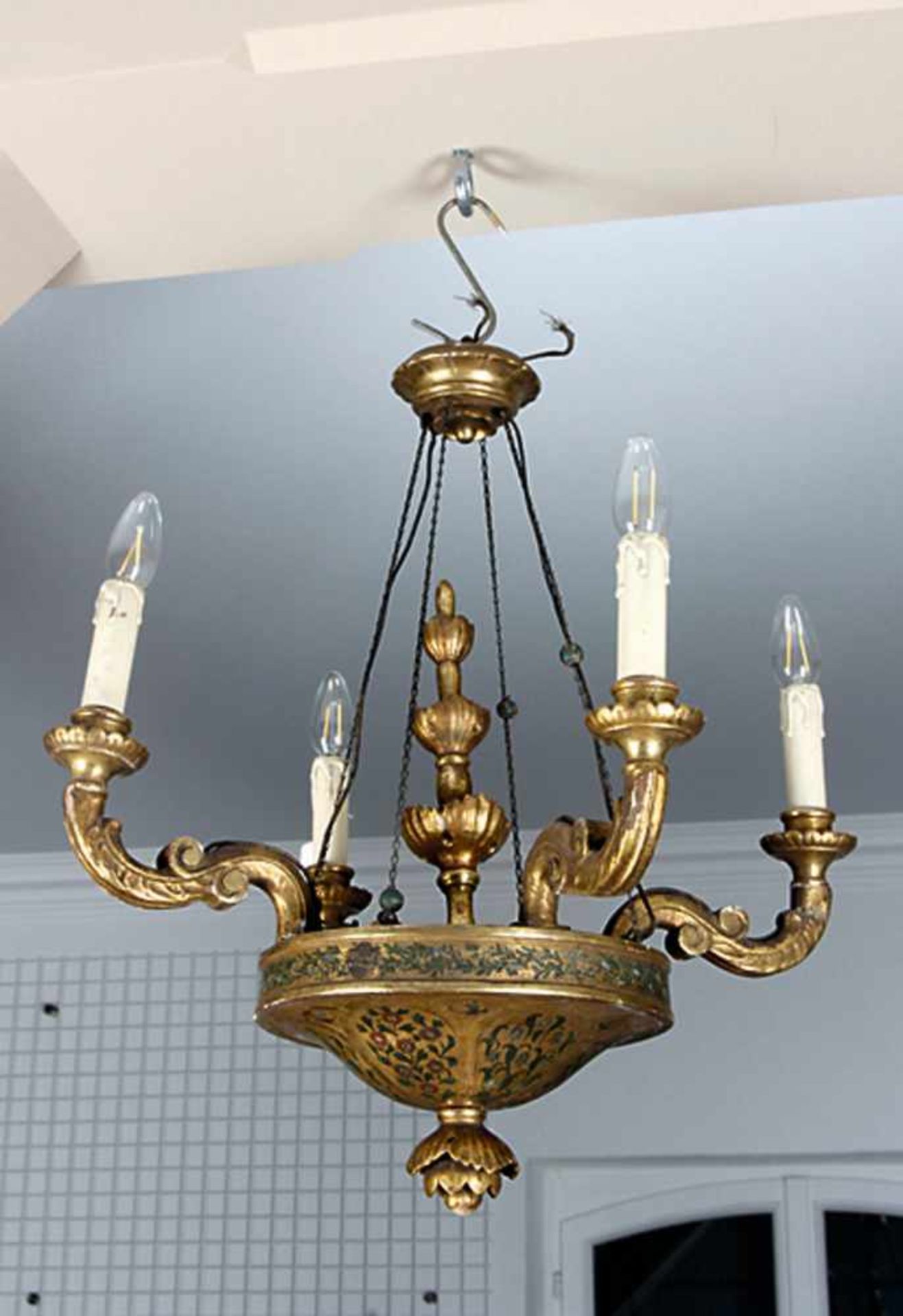 Schöne Deckenlampe im Empirestil, Frankreich, 20. Jh.