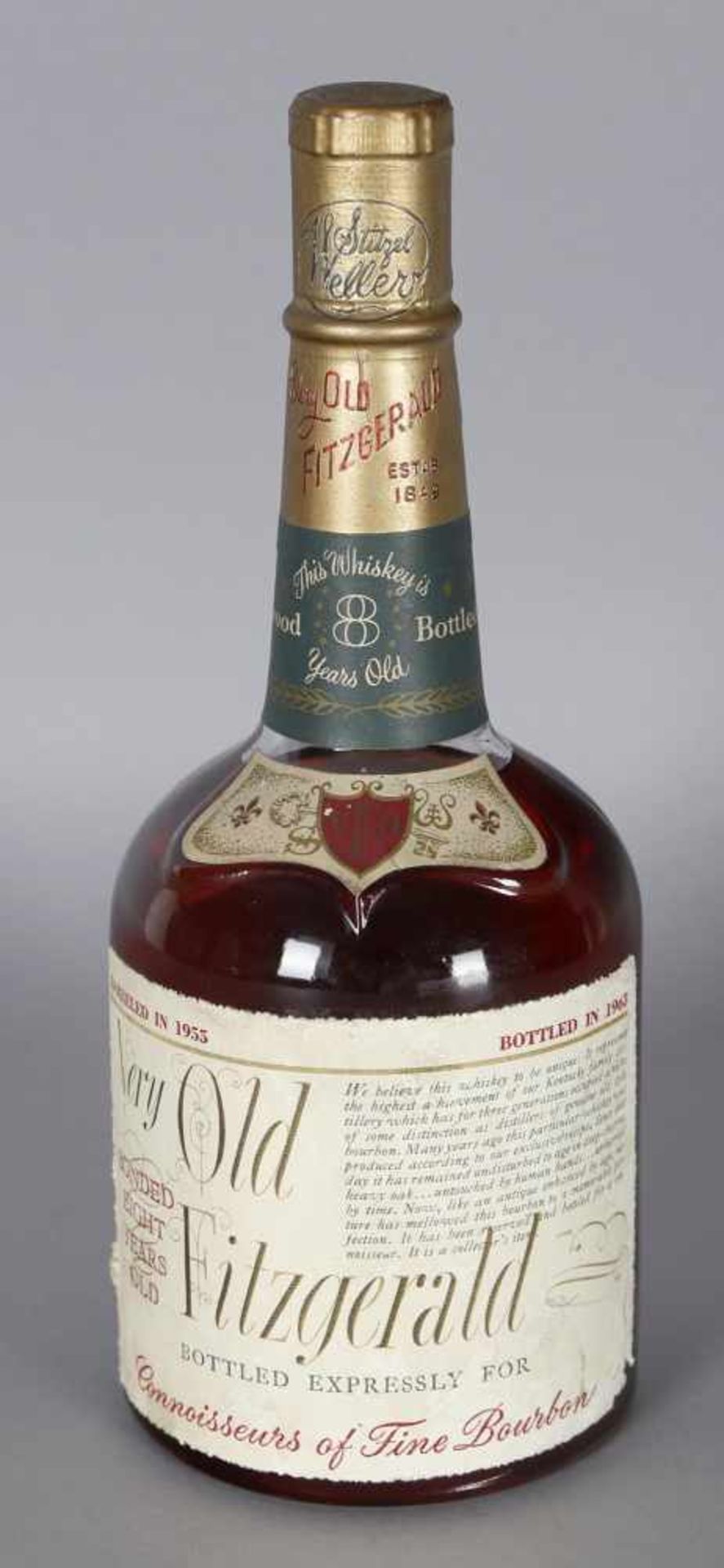 Whisky, Very Old Fitzgerald Jahrgang 1955, abgefüllt 1963Brennerei Stitzel-Weller, 8 Jahre alt aus