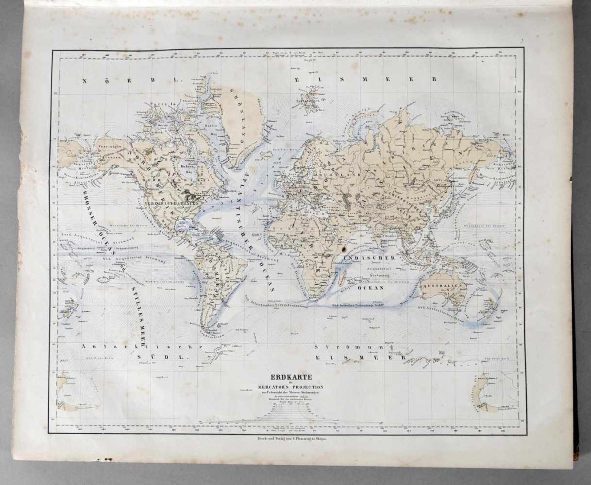 Sohr-Berghaus, Hand-Atlas über alle Theile der Erde, Ausgabe in 100 Blättern, neu bearbeitet von - Image 2 of 3