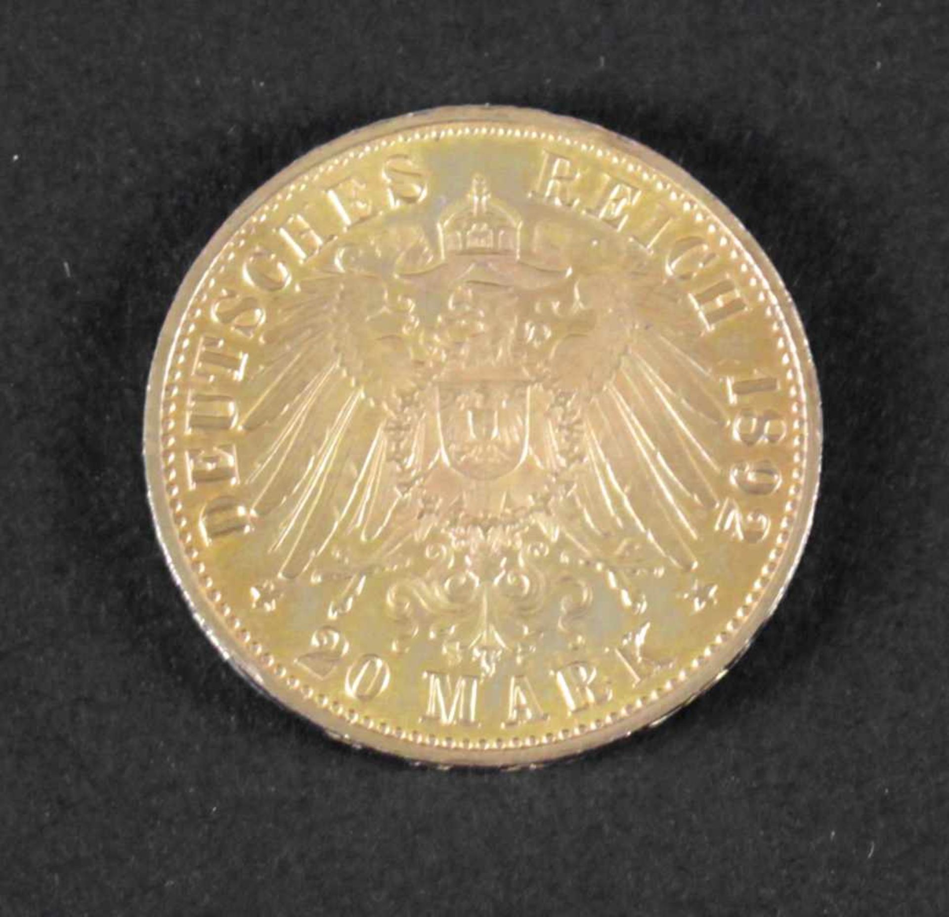 Goldmünze, 20 Mark, Ludwig IV. von Hessen, 1892 A - Bild 2 aus 2