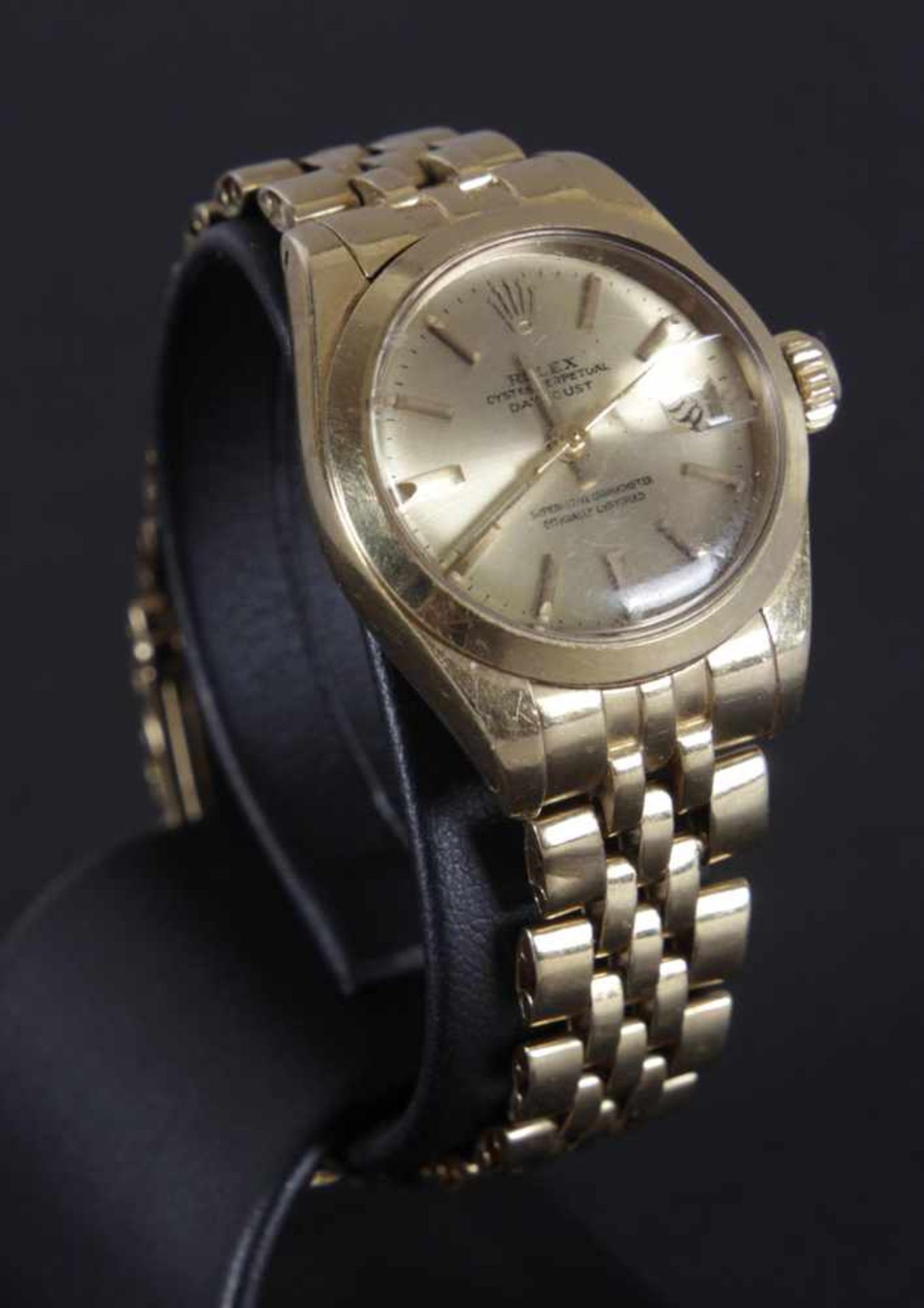 Rolex Oyster Perpetual, Datejust, Damenuhr, 750er GG, 1979 - Bild 2 aus 2