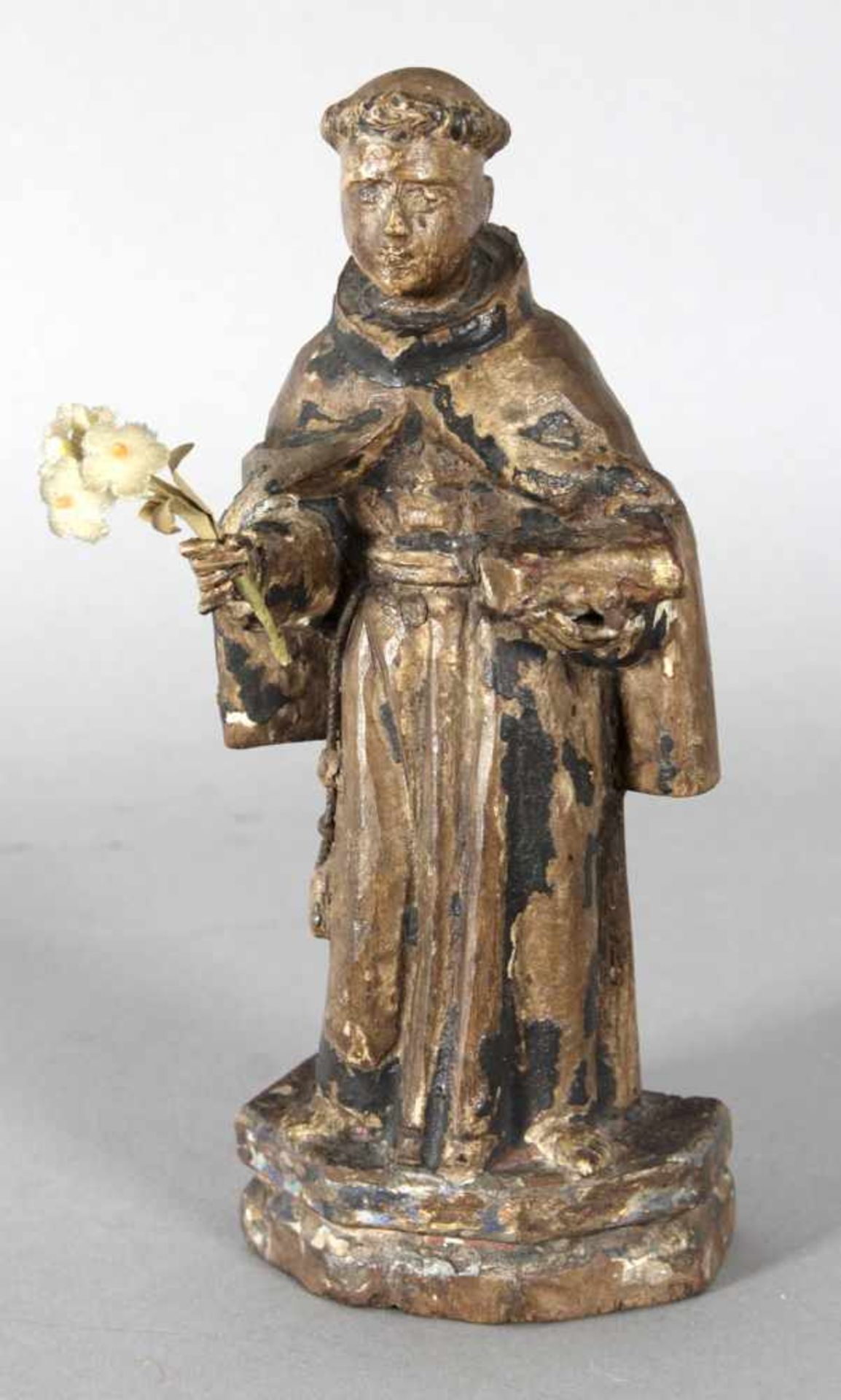 Standbild eines Agustinermönchs mit Bibel (wohl Martin Luther)