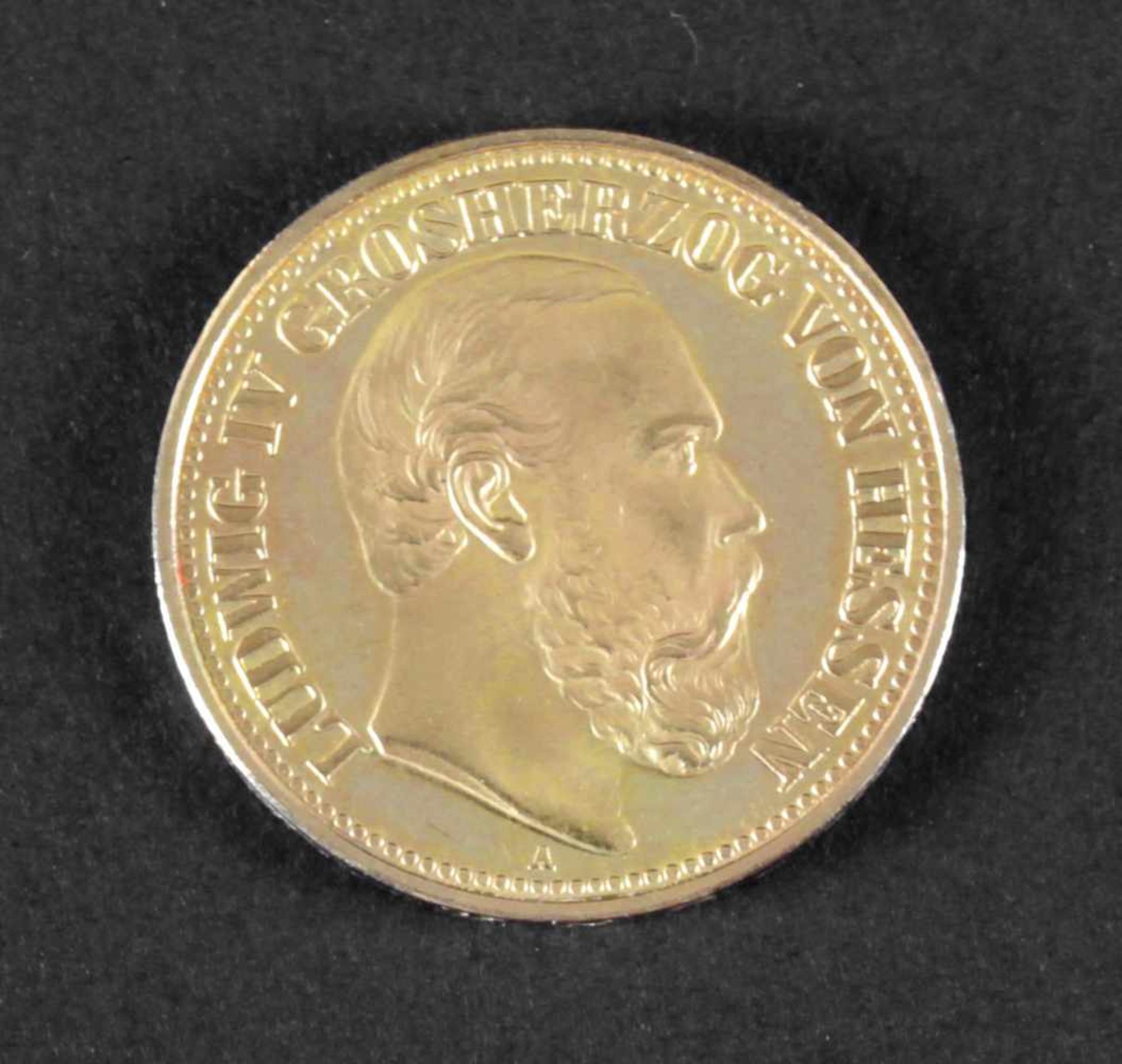 Goldmünze, 20 Mark, Ludwig IV. von Hessen, 1892 A