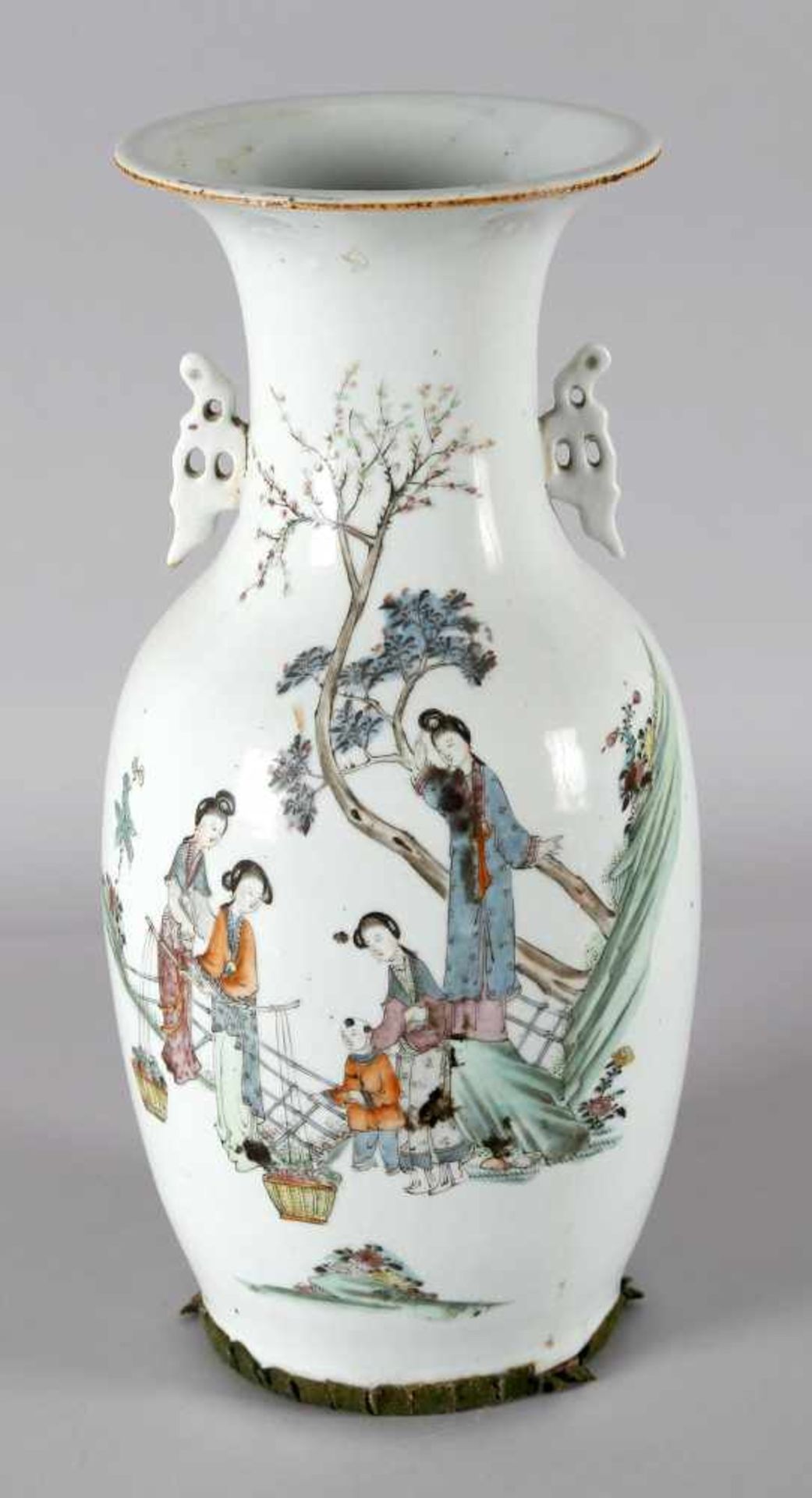 Porzellanvase, China, um 1900