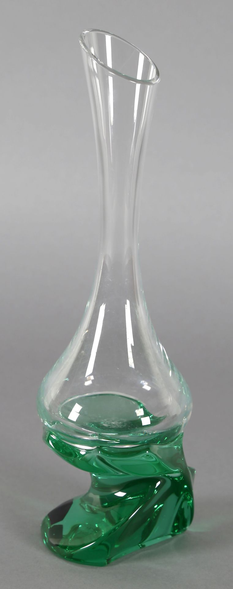 Interessante Vase, Glas, Saint-Louis, 2. H. 20. Jh.