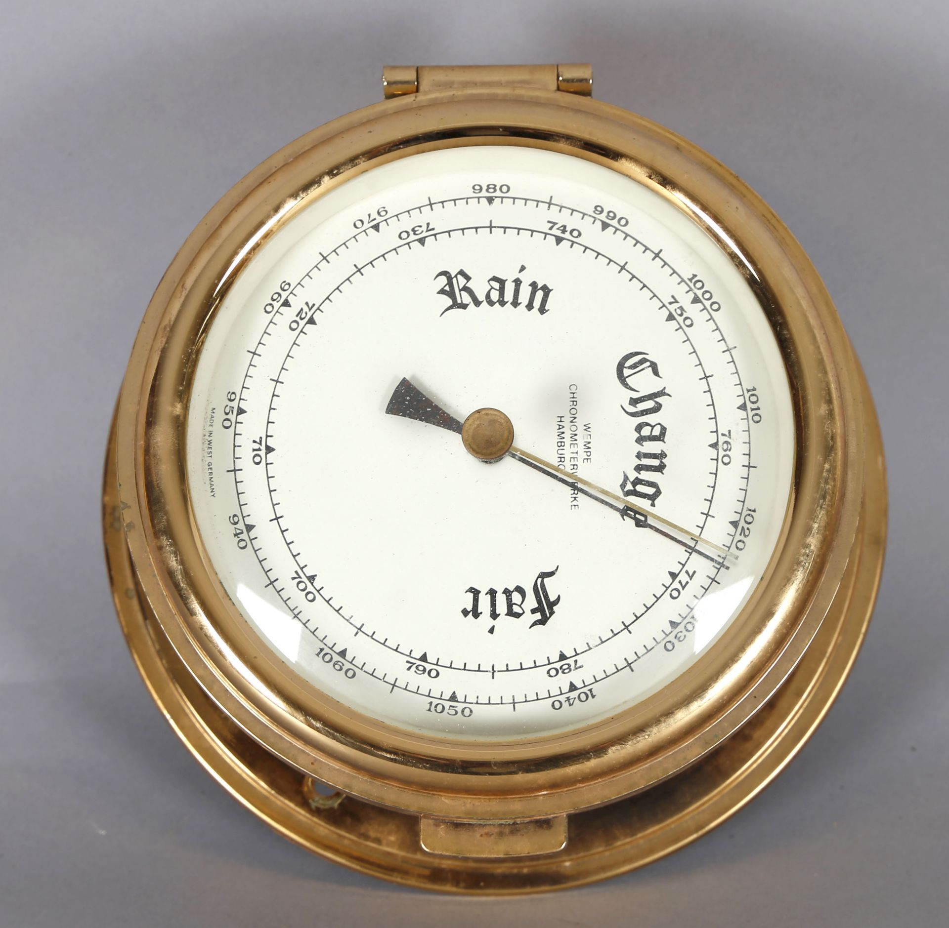 Wempe, Barometer, Messing, 2. H. 20. Jh.