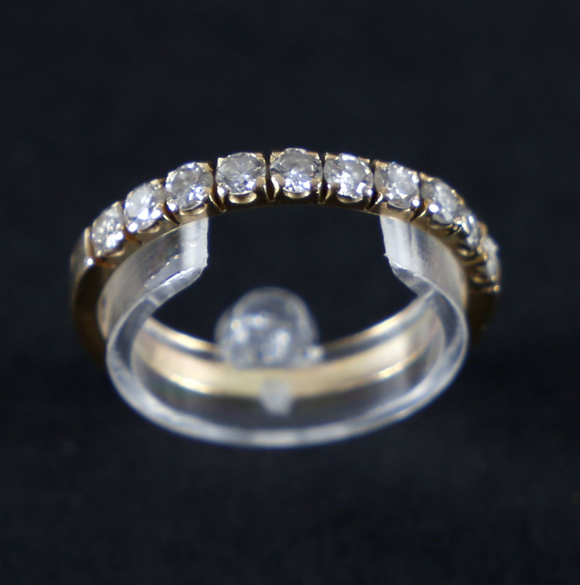 Ring mit Brillanten, 750er GG