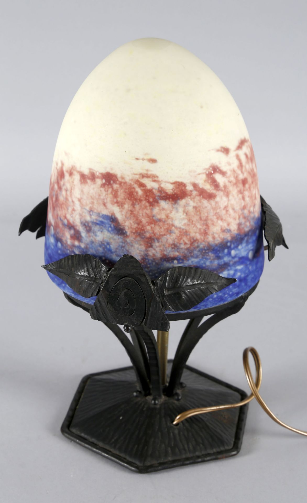 Tischlampe, Muller Frères Luneville ca. 1910-20