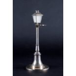 Cartier Paris: A silver table lighter in the form of a street lamp signed Cartier Paris, French