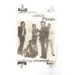 The Rolling Stones: An original Jumpin' Jack Flash promotional poster  for Decca Records, 1968, 62