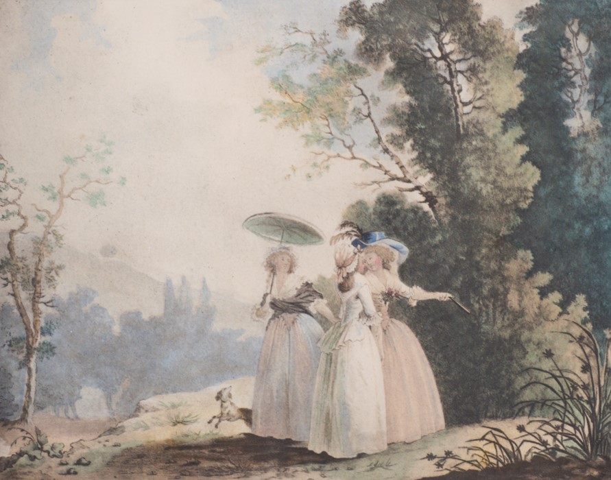 Jean-Baptiste Chapuy (1760-1802), French 'La Promenade au Bois de Vincenneal' (Sic), after Niklas II - Image 4 of 6