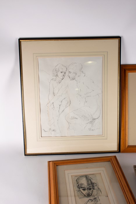 Fortunino 'Franco' Matania (1922-2006) Italian/British depicting two nudes, signed lower left, - Image 6 of 10