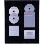 Marvin Gaye: a 'Live in Montreux 1980' framed presentation marking 'worldwide sale in excess of