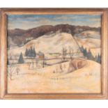† Stowell Lecain Fisher Smith (1906-1981) American depicting a snowy landscape, signed bottom right,