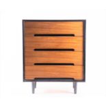 A 1950s-60s Stag 'C Range' chest of drawers designed by John and Sylvia Stag in 1953, three drawers,