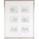 Henry Thomas Alken (1785-1851) Britisha set of six pencil and watercolour miniatures depicting