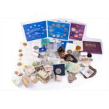 A collection of assorted British and world coinageincluding a European Community Coin Collection,