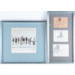 Laurence Stephen Lowry R.A. (1887-1976) British "Group of Children", limited edition print, signed