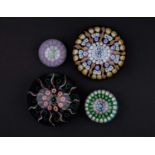 A collection of four Perthshire Paperweights, to include a type PP1 (c.1978-1881), designed with