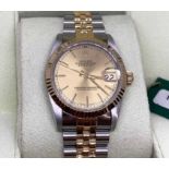 A 1993 Rolex Oyster Perpetual DateJust Rolesor ref. 68273 stainless steel automatic wristwatchthe