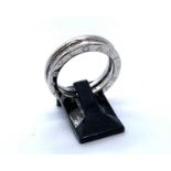 A Bulgari 18ct white gold and diamond B.ZERO 1’1’ band ring, set with 30 channel set brilliant cut