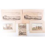 After Jacques Rigaud (c.1671/91-1754) Frencha pair of engravings depicting views of Paris, unframed,