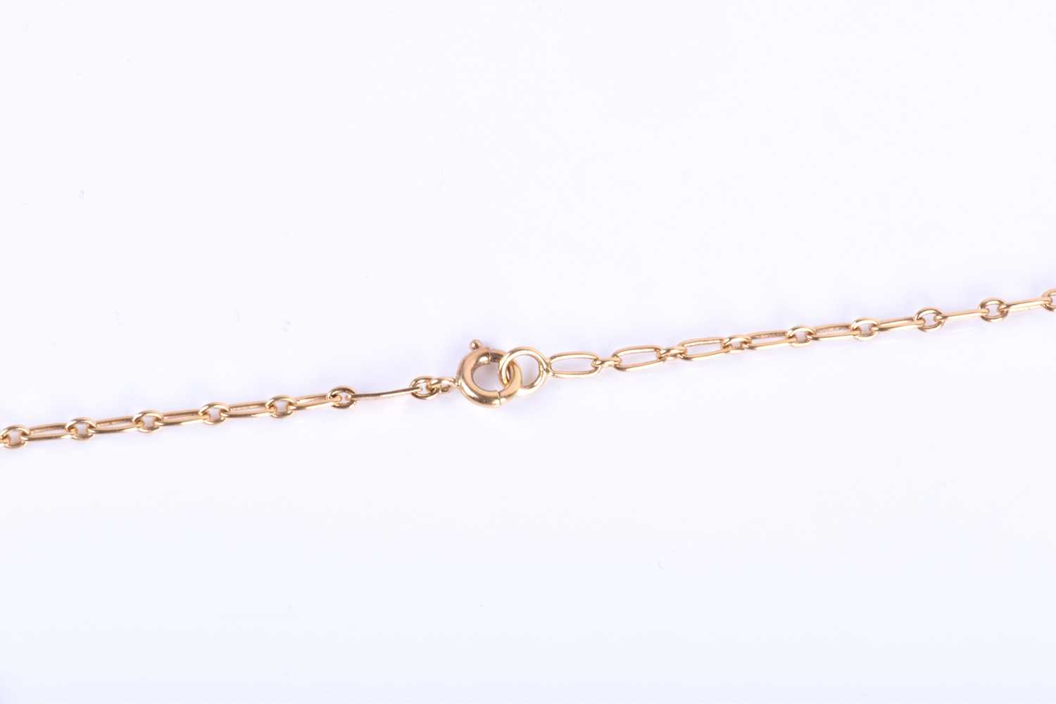 Cartier. An 18ct yellow gold and diamond 'C de Cartier' pendant, the white gold inverted 'C' pave- - Image 7 of 10