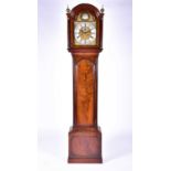 A Scottish George III mahogany longcase clock by Will Martin of Glasgow the domed top dial with