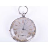 A late 19th / early 20th century Victorian silver cased pocket watchthe engraved silver dial with