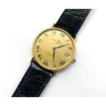 An 18ct yellow gold Baume and Mercier wrist watch. Signed BM12820, 30 jewelled automatic movement.