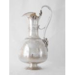 A 19th century Danish silver ewer by Clement, Copenhagen 1875, assay master Simon Groth, the