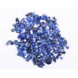 A loose group of sapphiresof various cuts and sizes, approximately 35 carats combined. Please