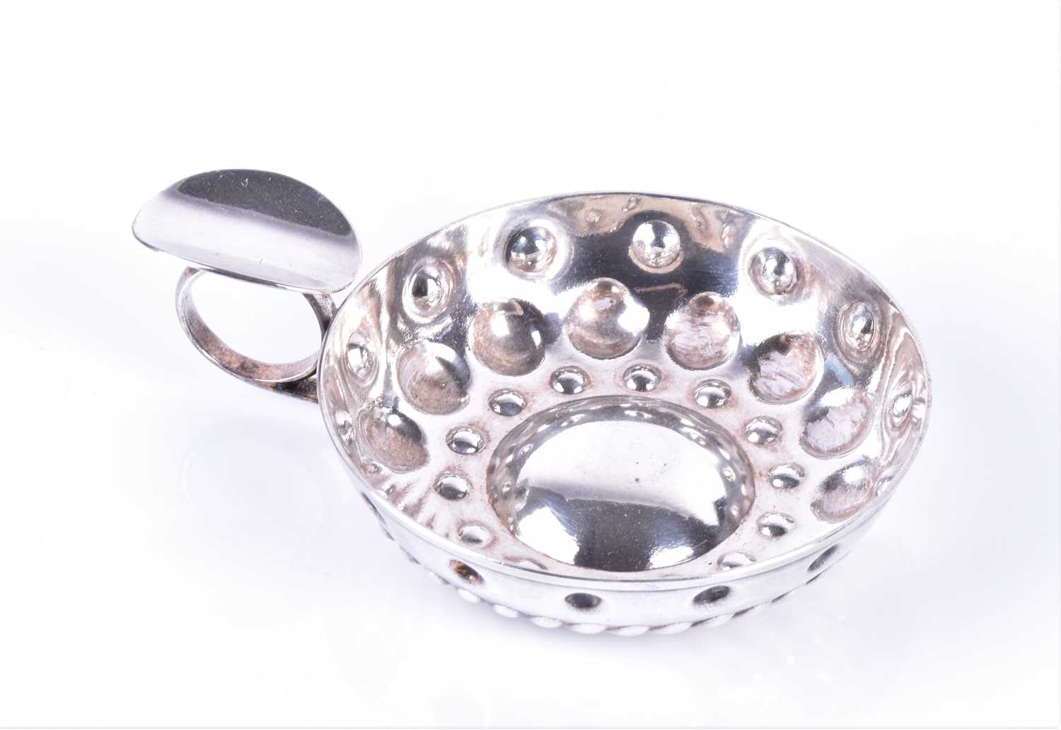 A Christofle silver plated Art Nouveau style basket together with a silver plated tasse-a-vin, a - Image 3 of 5