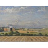 J.R.Gordon (British, 20th Century). A rural landscape view of the south east of England, signed,