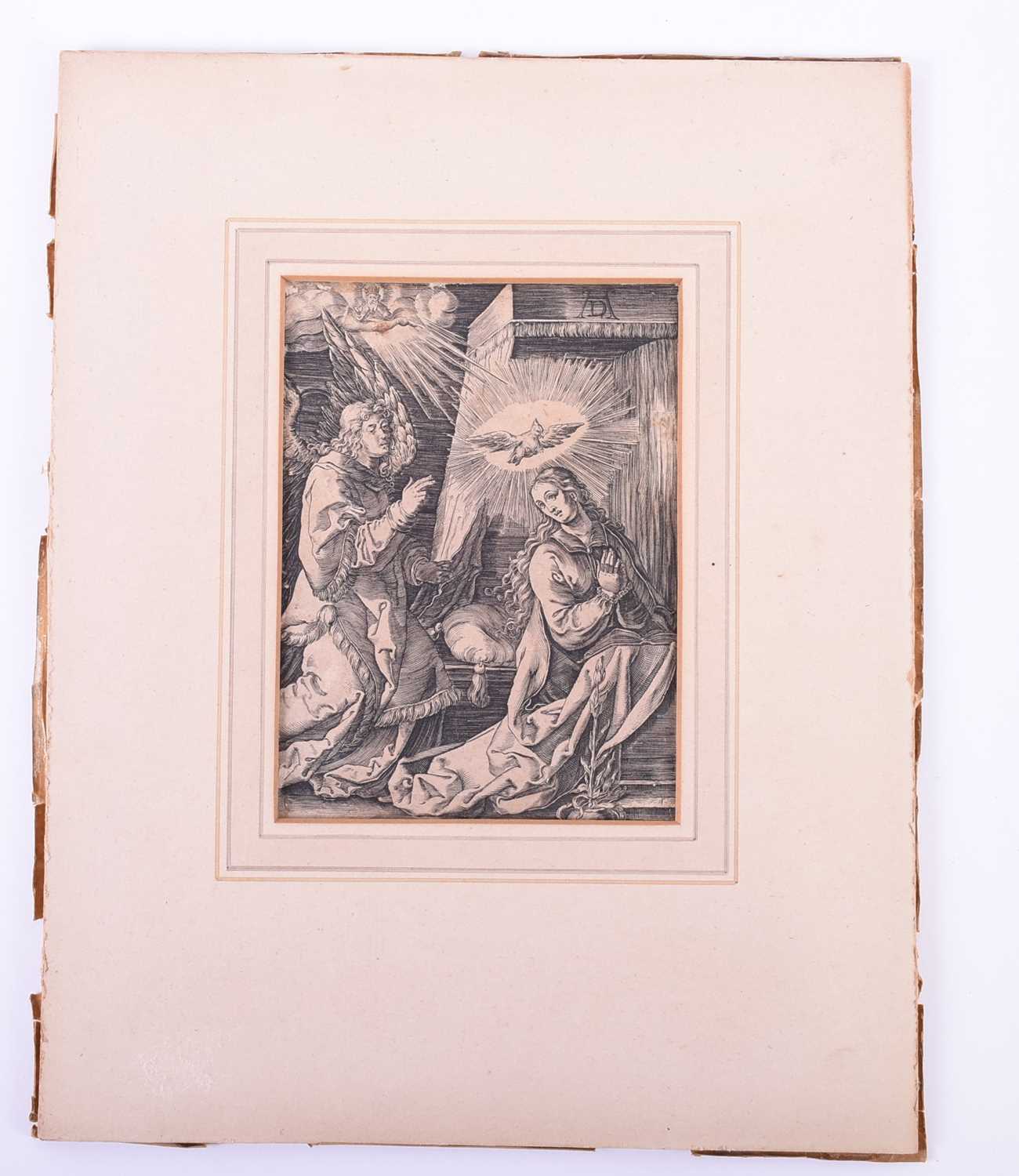 Albrecht Durer (1471 - 1528), The Annunciation (The Small Passion), woodblock, monogrammed top