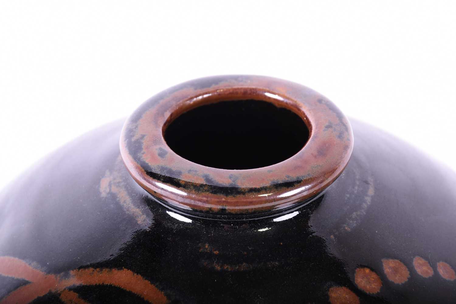 David Leach, OBE (British, 1911- 2005), A large stoneware vase, with tenmoku style glaze and - Image 3 of 4