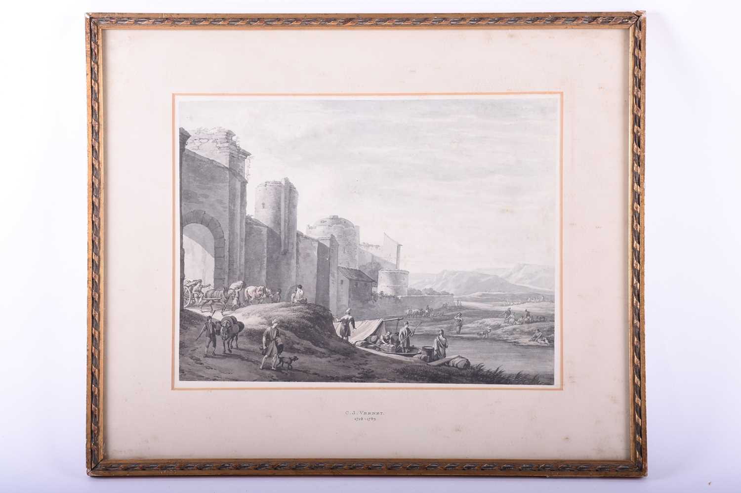 Manner of Claude Joseph Vernet (1714 - 1789), The outskirts of a middle eastern city wall,