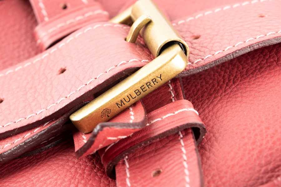 A dark pink leather Mulberry handbagof squared form, with buckle detail, together with a smaller - Image 4 of 10