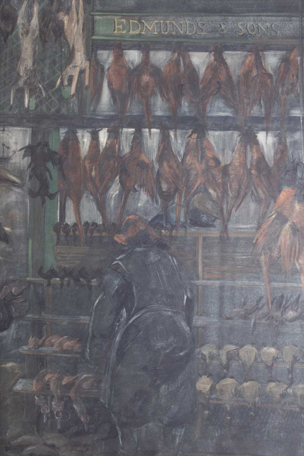 English School, 20th centurycollection of eight mixed media on paper depicting scenes in markets and - Image 4 of 10