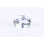 A loose mixed oval-cut topazpale green/blue, approximately 33.68 carats. Please note: VAT will be