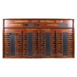 Coventry City Football Club: The original Director's Lounge scoreboard from Highfield Road removed