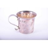 A silver christening cup, Thomas Bradbury & Sons Ltd, Sheffield 1925, Britannia standard,