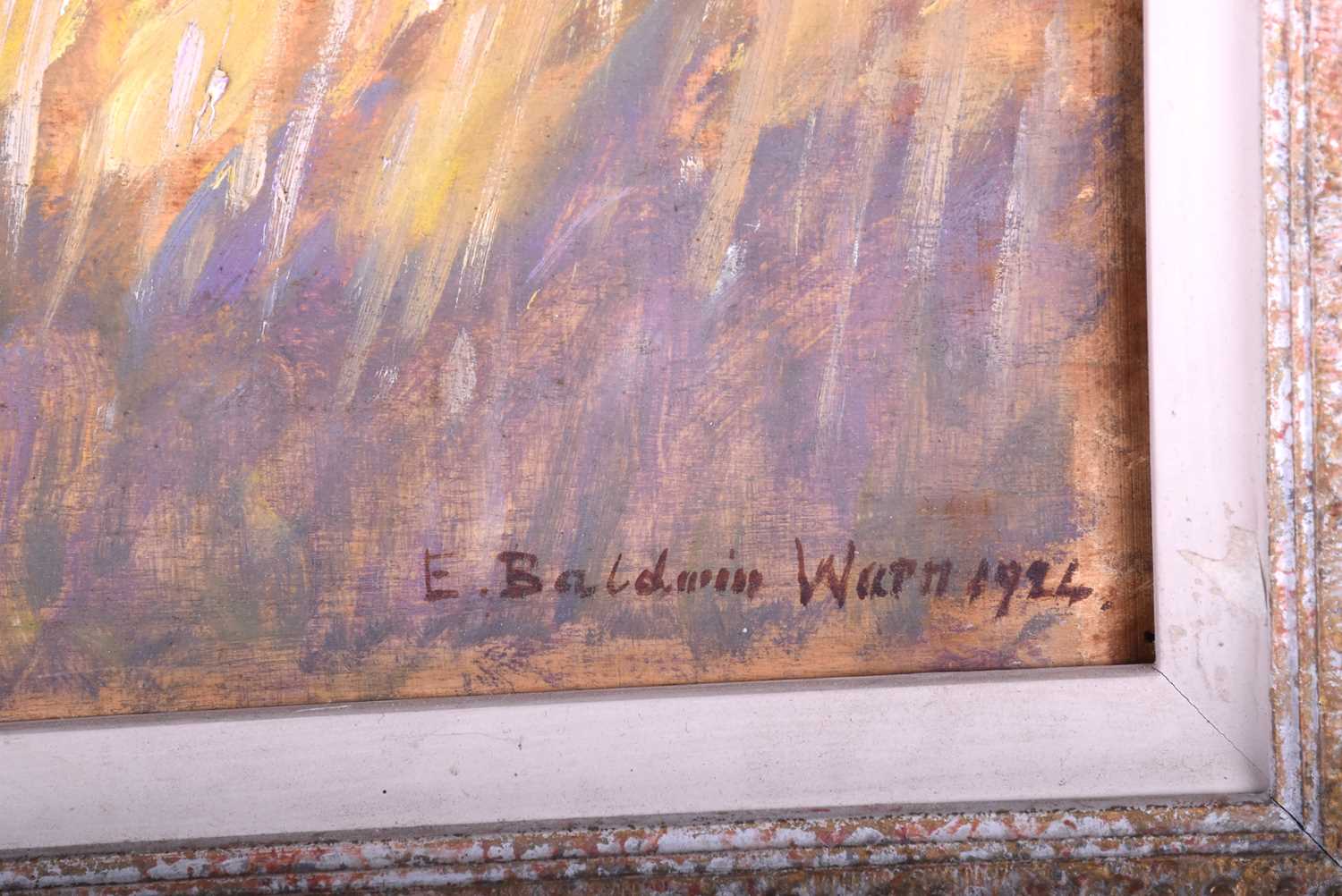 Elizabeth Baldwin Warne (British, 1866 - 1943)Mediterranean scene, painted on reverse with - Image 4 of 8