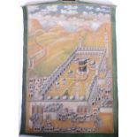 19th/20th century Indian School, a view of Mecca, painting on canvas, 66 x 45.5cmCondition report: